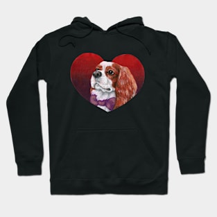 Cavalier King Charles Spaniel - Blenheim Heart Hoodie